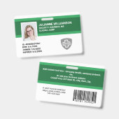 Benutzerdefinierte Mitarbeiter-Foto-ID, Barcode un Ausweis (Vorder- & Rückseite)