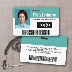 Benutzerdefinierte Mitarbeiter-ID - Foto, Barcode, Ausweis