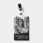 Benutzerdefinierte Mitarbeiter-ID für monochrome F Ausweis (Vorderseite mit Clip)