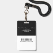 Benutzerdefinierte Mitarbeiter-ID-Karte Ausweis (Rückseite mit Lanyard)