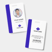 Benutzerdefinierte Mitarbeiter-ID-Karte Ausweis (Vorder- & Rückseite)