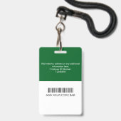 Benutzerdefinierte Mitarbeiter-ID-Karte Ausweis (Rückseite mit Lanyard)