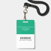 Benutzerdefinierte Mitarbeiter-ID-Karte Ausweis (Rückseite mit Lanyard)