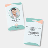Benutzerdefinierte Mitarbeiter-ID-Karte Ausweis (Vorder- & Rückseite)