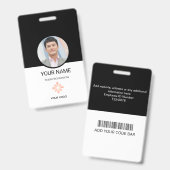Benutzerdefinierte Mitarbeiter-ID-Karte Ausweis (Vorder- & Rückseite)