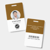 Benutzerdefinierte Mitarbeiter-ID-Karte Ausweis (Vorder- & Rückseite)