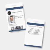 Benutzerdefinierte Mitarbeiter-ID-Karte | Firmenna Ausweis (Vorder- & Rückseite)