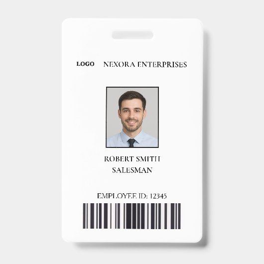 Benutzerdefinierte Mitarbeiter-ID-Karte | Firmenna Ausweis (Vorderseite)