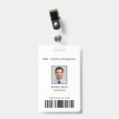 Benutzerdefinierte Mitarbeiter-ID-Karte | Firmenna Ausweis (Vorderseite mit Clip)