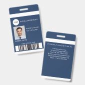 Benutzerdefinierte Mitarbeiter-ID-Karte | Firmenna Ausweis (Vorder- & Rückseite)