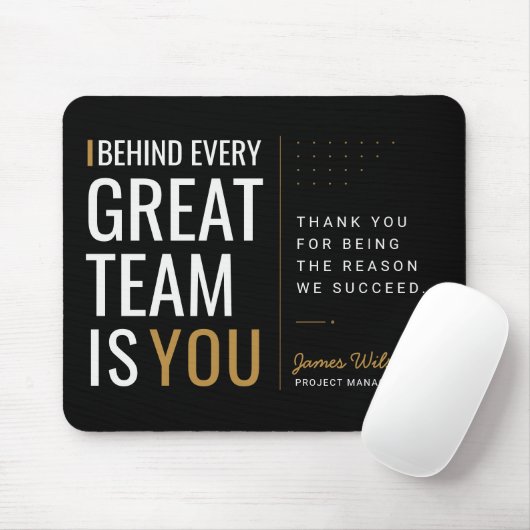 Benutzerdefinierte Mitarbeiter-Würdigung Dankeschö Mousepad (Mit Mouse)