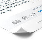 Benutzerdefinierte mobile Notar-Gebührentabelle Pr Poster (Ecke)