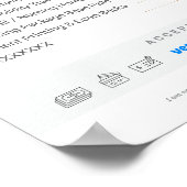 Benutzerdefinierte mobile Notar-Gebührentabelle Pr Poster (Ecke)
