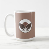 Benutzerdefinierte Mocha-Mousse-Logo-Tasse Kaffeetasse (Links)