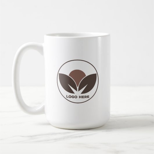 Benutzerdefinierte Mocha-Mousse-Logo-Tasse Kaffeetasse (Links)