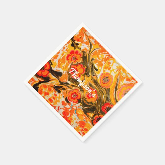 Benutzerdefinierte Mod Mitte des Jahrhunderts Oran Serviette (Ecke)