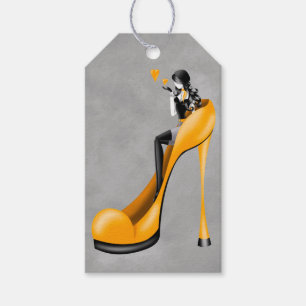 Benutzerdefinierte Mode-Dame in Stilettos Geschenk Geschenkanhänger
