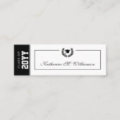 Benutzerdefinierte moderne Abschluss-Namenskarte w Telefonnummerkarte (Vorderseite)