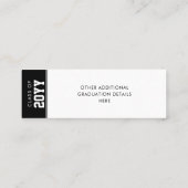 Benutzerdefinierte moderne Abschluss-Namenskarte w Telefonnummerkarte (Rückseite)