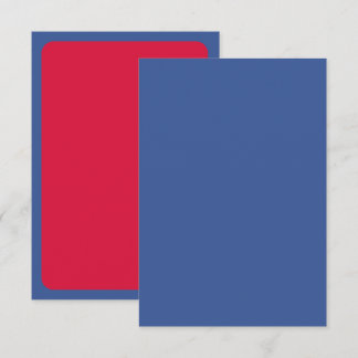 Benutzerdefinierte moderne Antwortkarte – Blaues u RSVP Karte