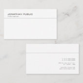 Benutzerdefinierte moderne, Berufliche, einfache E Visitenkarte (Vorne/Hinten)