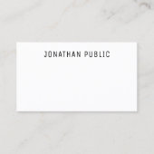 Benutzerdefinierte moderne Berufliche Elegant-Einf Visitenkarte (Vorderseite)