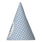 Benutzerdefinierte moderne blaue dumme Gans zum er Partyhütchen (Rechts)