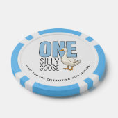 Benutzerdefinierte moderne blaue dumme Gans zum er Pokerchips (Einzeln)