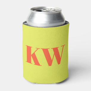 Benutzerdefinierte moderne Chartreuse-Monogrammini Dosenkühler