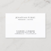 Benutzerdefinierte moderne, einfache Elegant-Trend Visitenkarte (Rückseite)