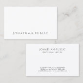 Benutzerdefinierte moderne, einfache Elegant-Trend Visitenkarte (Vorne/Hinten)