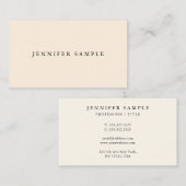 Benutzerdefinierte moderne, einfache Vorlage Elega Visitenkarte (Vorne/Hinten)