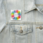 Benutzerdefinierte moderne Elegant-Template-Rainbo Namensschild (Beispiel)