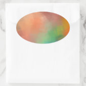 Benutzerdefinierte moderne, elegante Abstrakte Bla Ovaler Aufkleber (Tasche)