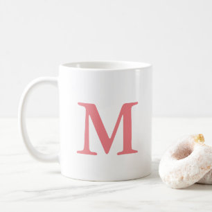 Benutzerdefinierte moderne elegante Anfangsbuchsta Kaffeetasse