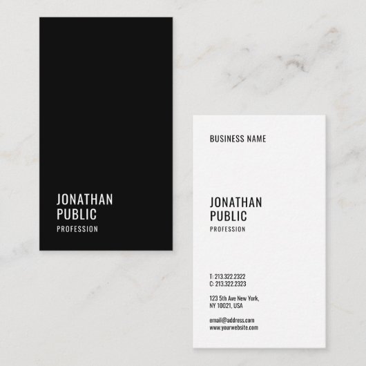 Benutzerdefinierte moderne, elegante Berufliche Te Visitenkarte (Vorne/Hinten)