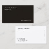 Benutzerdefinierte moderne, elegante Berufliche Vo Visitenkarte (Vorne/Hinten)