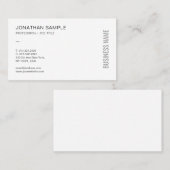 Benutzerdefinierte moderne, elegante Berufliche Vo Visitenkarte (Vorne/Hinten)