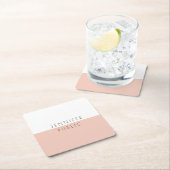 Benutzerdefinierte moderne, elegante Minimalistisc Rechteckiger Pappuntersetzer (Vor Ort)