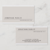 Benutzerdefinierte moderne, elegante Minimalistisc Visitenkarte (Vorne/Hinten)