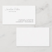 Benutzerdefinierte moderne, elegante Minimalistisc Visitenkarte (Vorne/Hinten)