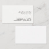 Benutzerdefinierte moderne, elegante Minimalistisc Visitenkarte (Vorne/Hinten)