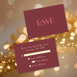 Benutzerdefinierte moderne elegante Party UAWG Ein RSVP Karte