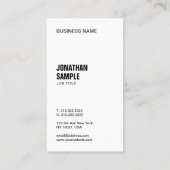 Benutzerdefinierte moderne, elegante Personalisier Visitenkarte (Rückseite)