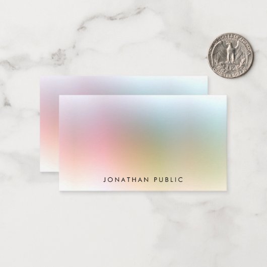 Benutzerdefinierte moderne, farbenfrohe Vorlage El (Vorderseite/Rückseite Beispiel)