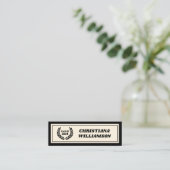 Benutzerdefinierte moderne, fette Abschluss-Namens Telefonnummerkarte (Stehend Vorderseite)