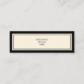 Benutzerdefinierte moderne, fette Abschluss-Namens Telefonnummerkarte (Rückseite)