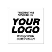 Benutzerdefinierte moderne Firmenlogos und Texte Gummistempel (Prägung)