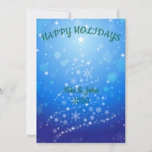 Benutzerdefinierte moderne Folie Blaue Weihnachtsk