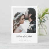 Benutzerdefinierte moderne Foto-Vorlage Save the D Save The Date (Stehend Vorderseite)